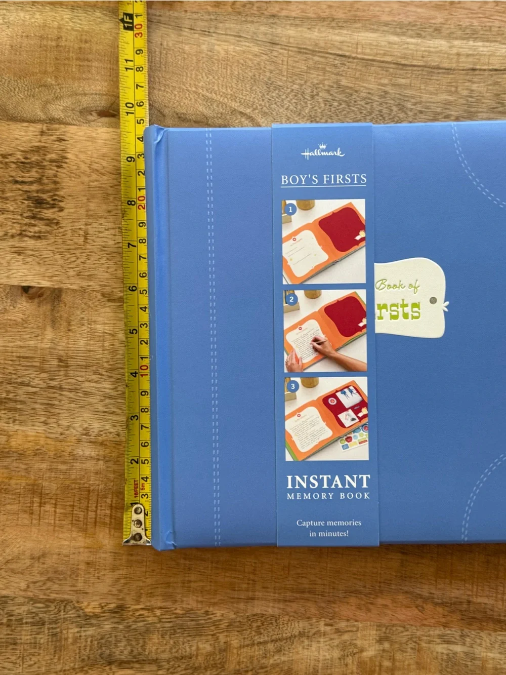 Hallmark Boy’s Firsts Instant Memory Book Baby Milestone Photo Keepsake Album